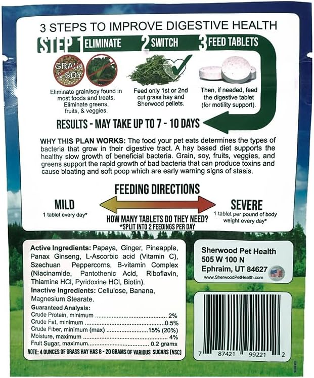 Sherwood Pet Health Digestive Support Ingredients