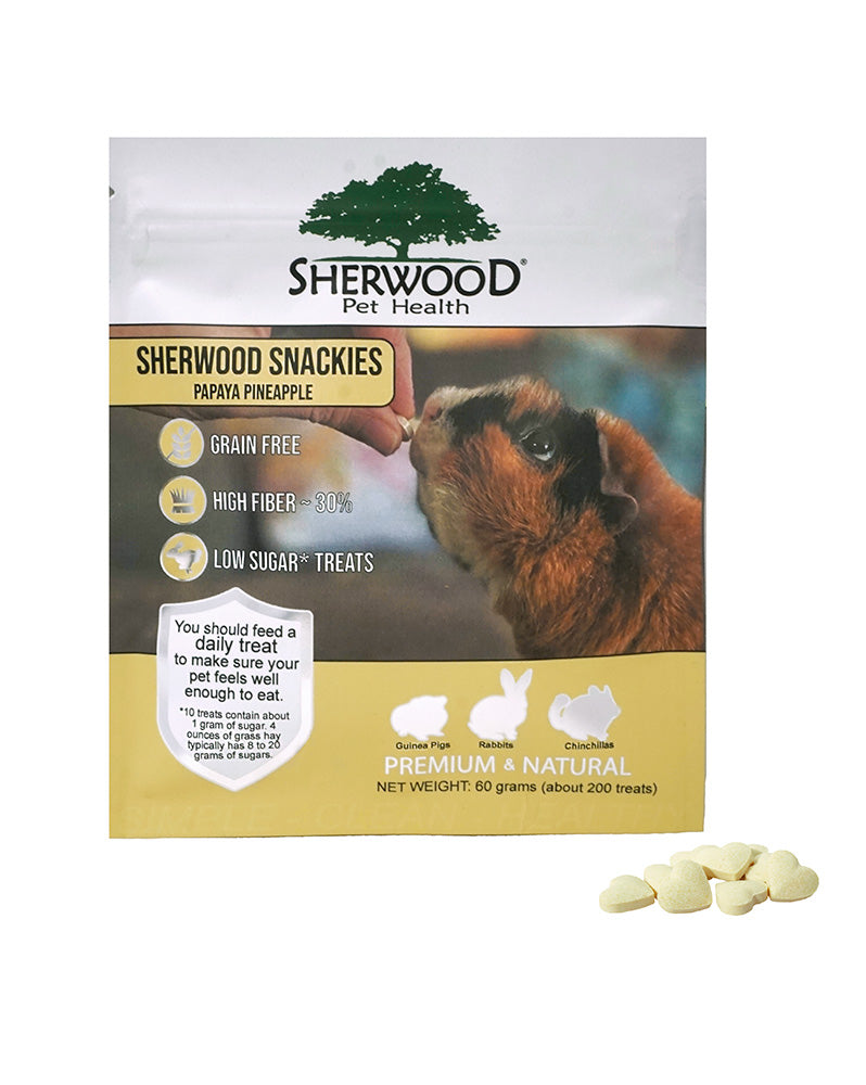 Pineapple Papaya Snackies for Guinea Pigs, Rabbits, Chinchillas