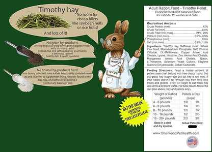 Adult Rabbit Food - Measured Timothy Pellet