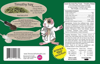 Showing Adult guinea pig timothy pellet ingredients