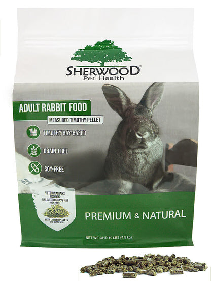 Bag of Sherwood Pet Health Adult Rabbit Measured Timothy Pellet