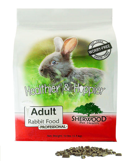 A bag of Adult professional rabbit food
