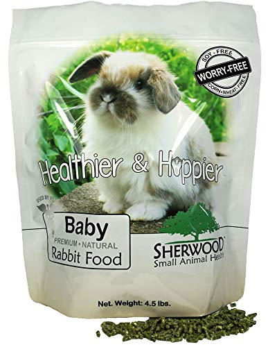 A package of baby rabbit food from Sherwood Pet Health