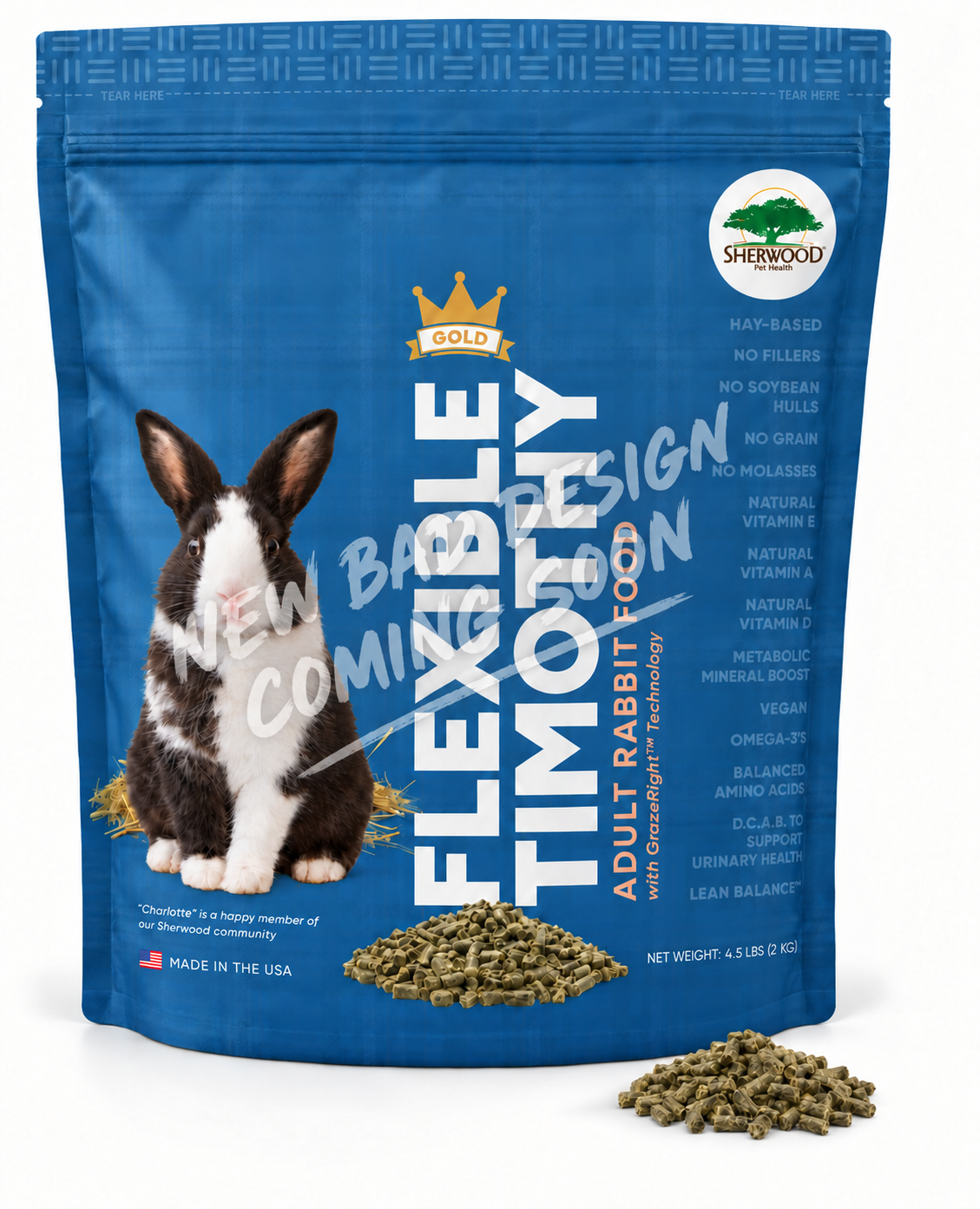 Adult Rabbit Food - Free Choice Timothy Pellet (Flexible Timothy)