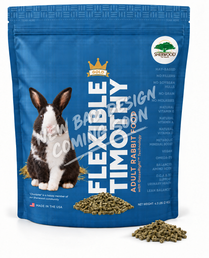 Adult Rabbit Food - Free Choice Timothy Pellet (Flexible Timothy)