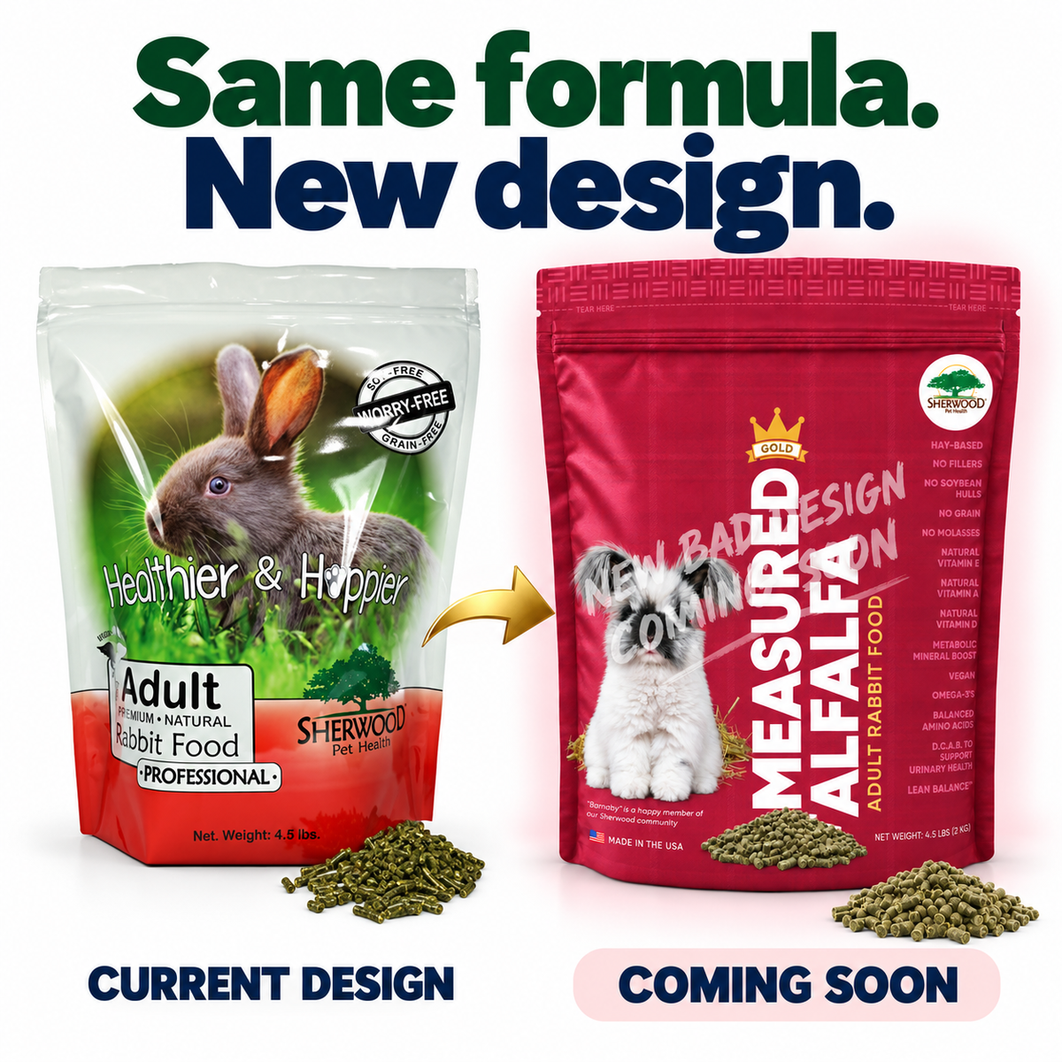 Adult Rabbit Food PROFESSIONAL (Measured Alfalfa)