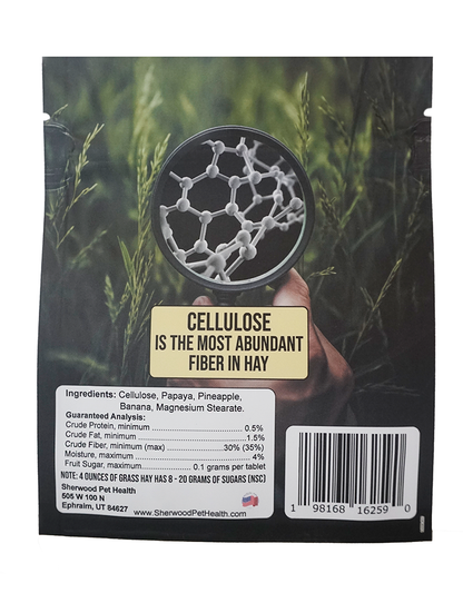 Back of a Sherwood Pet Health Snackies package